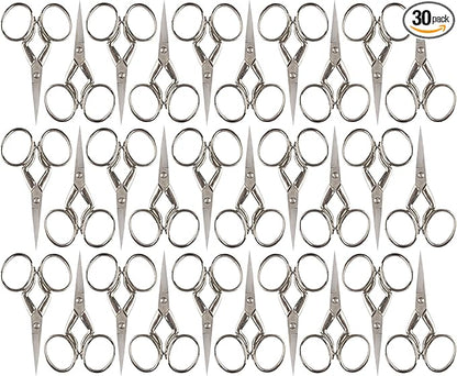 JubileeYarn JubileeYarn Leg Shaped Embroidery Scissors - Silver - 30 Scissors