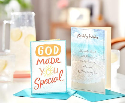 American Greetings Religious Birthday Card (Beach)