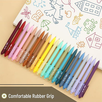 Mr. Pen- Retractable Gel Pens, 22 Pack, Color Ink Gel Pens Fine Point, 22 Vintage Colors, Gel Pens Fine Point, Retractable Pens, Cute Pens, Aesthetic Pens for Journaling Fine Tip Pens