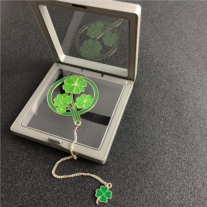 Bookmarks for Book Lovers Book Marks for Reading Women Birthday Graduation Christmas Gifts for Her Cute Metal Bookmark Book Markers Stocking Stuffers for Teens (Lucky Leaf)