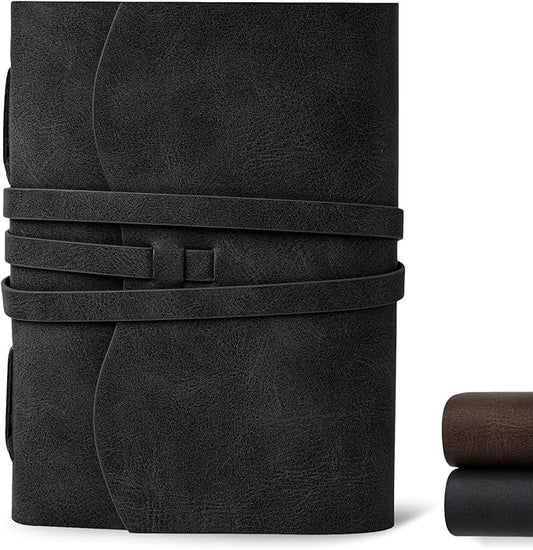 Leather Journal Notebook，260 Pages 5x7 Inches Leather Bound Journal, Vintage Notebook, Personal Journal