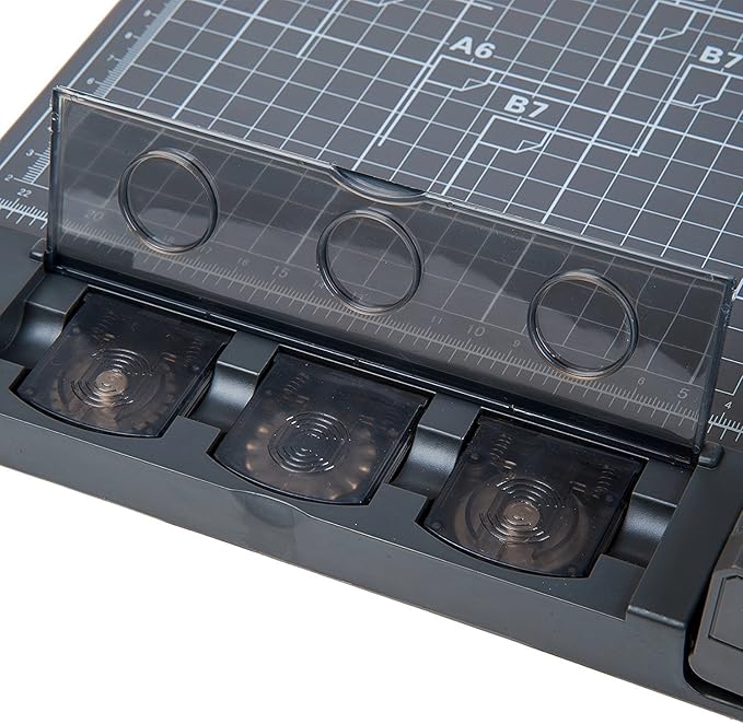 Jielisi 3-Way 12.6 Inch (A4 size) Rotary Trimmer Cutter Perforate & Scallop