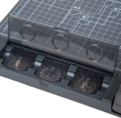 Jielisi 3-Way 12.6 Inch (A4 size) Rotary Trimmer Cutter Perforate & Scallop