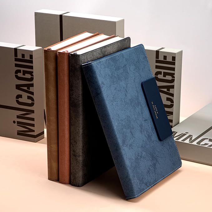 Lined Leather Journals for Writing B5 Large Journaling Notebooks with 100 GSM Thick Paper Journal Notebook for Men & Women with Buckle Closure Travel Work Note Taking Diary, 7.28" x 10.23", Blue