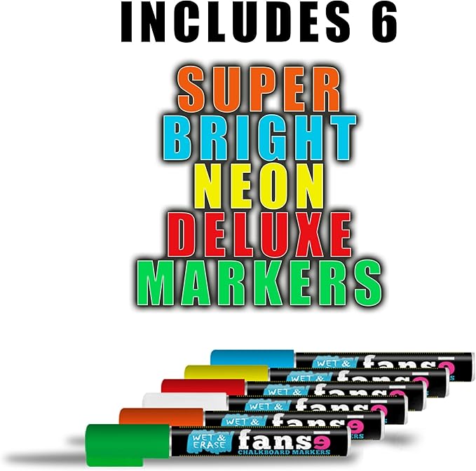 Fanse Monthly Magnetic Calendar for Refrigerator and Marker Set 18" x 14", Magnetic Fridge Calendar, Monthly Planner Blackboard Organizer Agenda Memo for Home, Grocery, Kitchen, Classroom, Dorm Room