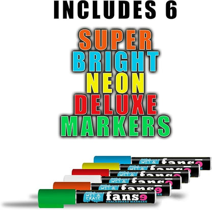 Fanse Monthly Magnetic Calendar for Refrigerator and Marker Set 18" x 14", Magnetic Fridge Calendar, Monthly Planner Blackboard Organizer Agenda Memo for Home, Grocery, Kitchen, Classroom, Dorm Room