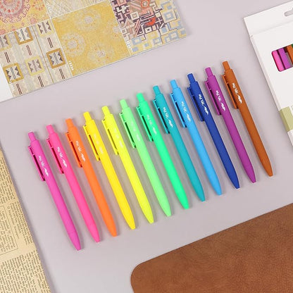 Mr. Pen- Retractable Gel Pens, 12 Pack, Bright Color Ink Gel Pens, Gel Pens Fine Point 0.7mm, Retractable Pens, Cute Pens, Gel Ink Pens, Aesthetic Pens for Journaling Fine Tip Pens