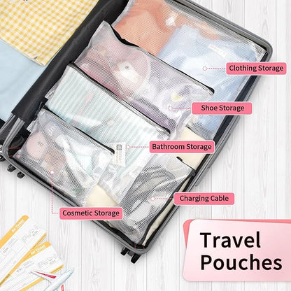 Umriox Zipper Pencil Pouches, 9.2 x 4.7 in (Black, 12 Pack), Pencil Pouches Bulk, Clear Pencil Pouch for Office Supplies Cosmetics Travel Accessories