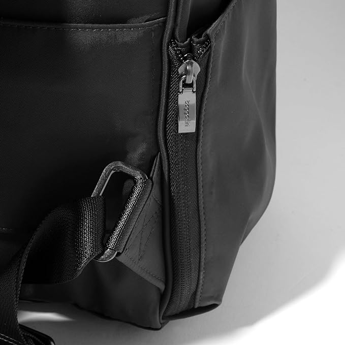 Baggallini Chelsea Laptop Backpack, Black Twill
