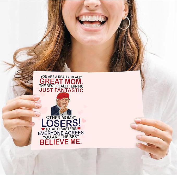 Funny Card for Mom from Daughter, Son, Kids on Mothers Day - Heartfelt Message to Mother, Perfect for Birthday, Mother's Day, Humorous Mom Greeting Cards, Premium Quality