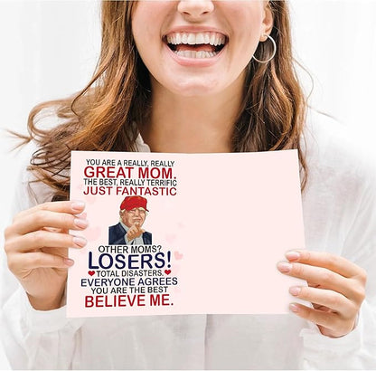 Funny Card for Mom from Daughter, Son, Kids on Mothers Day - Heartfelt Message to Mother, Perfect for Birthday, Mother's Day, Humorous Mom Greeting Cards, Premium Quality