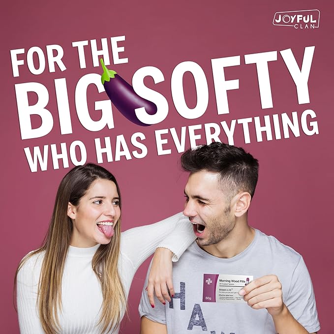 Morning Wood Pills Joke - Edible Candy - Funny Xmas Gag Gift for Old Men, Boyfriend, Husband, Groom - Hilarious Rude Prank - Unique Inappropriate Joke Gift