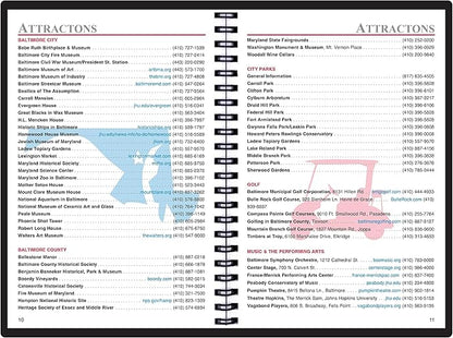 2025 Datebook & City Themed Planner – Resource Guide with Daily, Weekly & Monthly Views – 3-Year Reference Calendar - Multi-Purpose Travel Notebook Guide & Adventure Diary (Baltimore '25)