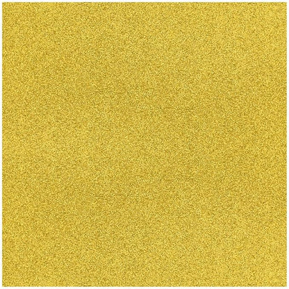 Baisunt 10 Sheets Gold Glitter Cardstock Paper for Graduation Cap DIY Project, Scrapbook, Birthday Wedding Party Decoration 250GSM(12x12 In, Non Adhesive)