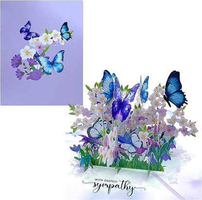 Paper With Deespest Sympathy Pop Up Greeting Card, With Deepest Sympathy Card Loss of Pet, Mom, Mother, Father, Dad,Child, Grandma, Thinking Of You Card, Sympathy Quilling Card for Loved One with