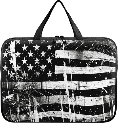 Universal Tablet Laptop Sleeve Case 10 inch, Retro Dirty Flag Slim Carrying Case Durable Handbag Travel Laptop Bag for 7 to 10-inch Laptops/Notebook/Kids Tablet/ipad/eBook Readers