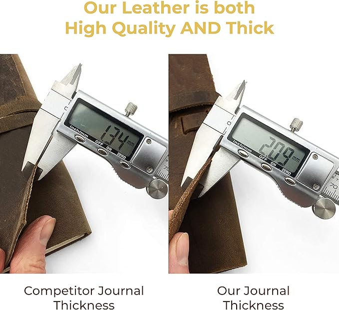 Sovereign-Gear Leather Bound Journal for Men and Women, Handmade Gift Set with Antique Journal and Stylish Pen, Vintage and Classic, Notebook, Sketchbook, Planner and Diary (300 Pages) (7x5)