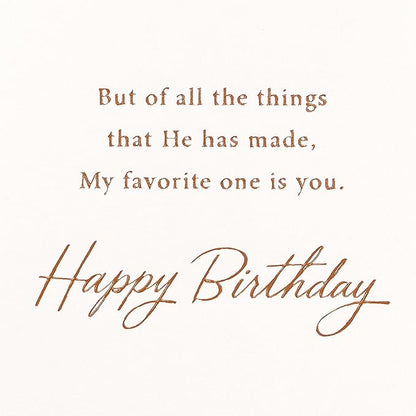 American Greetings Religious Birthday Card (Favorite One is You)