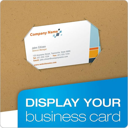 EarthWise by Oxford Two-Pocket Folders, Natural, Letter Size, 25 per Box, (78542)