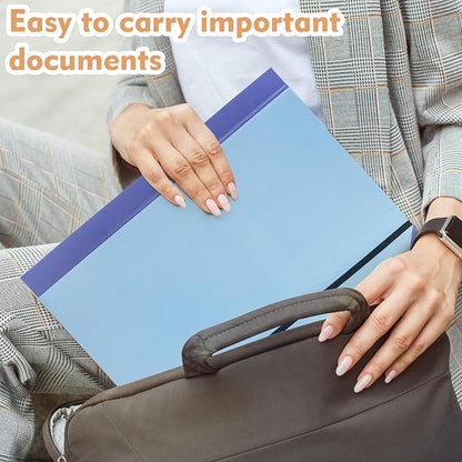 in Case I Go Missing Binder,The Folio Document Organizer,Lifebook Document Organizer with Labels,Suitable for Important Document,Emergency Binder,Life Binder,Passports,and Letters(Light Blue)