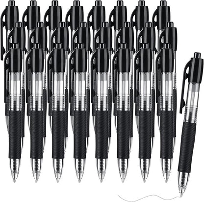 24 Pack Mini Ballpoint Pens Small Pocket 1.0mm Black Ink Pens Short Pen for Badge Office School Teacher Classroom Student Gifts