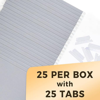 SUNEE 25 Pack Hanging File Folders, Gray Folders, Hanging File Folders Letter Size with 1/5-cut Tabs, Stay Organized for Your Home and Office Bulk File and Documents
