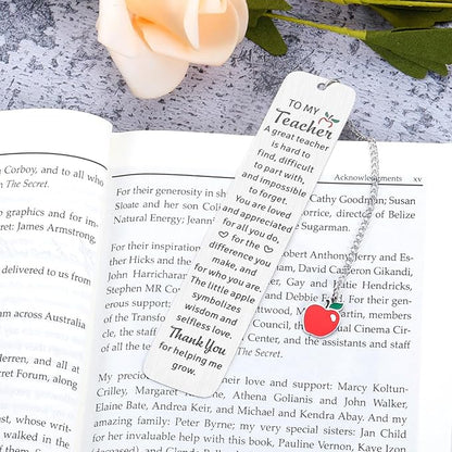 Thank You Gifts for Teacher Gifts Bookmark for Teacher Women Men Christmas Valentines Day Graduation Gifts for Teacher Birthday Retirement Gifts for Teacher Primary Kindergarten Middle School Teacher