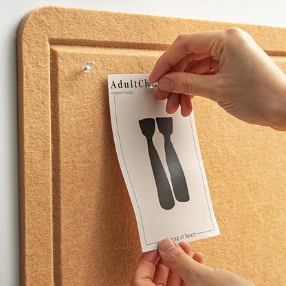 Large Bulletin Board - 60" x 36" Decorative Felt Board, Extra Large Foldable Pinboard, Corkboard Alternative for Memos, Photos, Pictures - Ginger Yellow