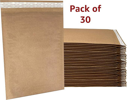 Honeycomb paper padded envelope sealable mailers (30, #5-10.5" x 15")