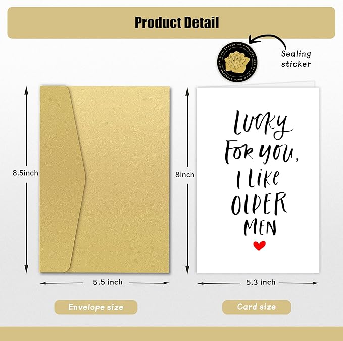 Funny Birthday Cards for Men, Naughty Birthday Card for Him, Humorous Older Men Birthday Cards for Boyfriend, Husband, Fiance