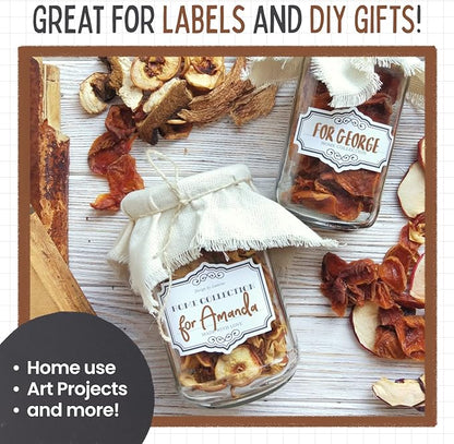 5 Brown Chalkboard Chalk Markers - Brown Dry Erase Markers for Blackboard, Chalkboard Signs, Windows, Glass | Variety Pack - Fine & Jumbo Size Ink Pen (1mm, 3mm, 6mm, 10mm, 15mm)