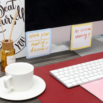 Mr. Pen- Dry Erase Magnets, 4”x4”, 24 Pack, Colorful Dry Erase Magnetic Labels, Magnetic Dry Erase Labels, Magnet Labels, White Board Magnets, Dry Erase Board Magnets, Magnetic Name Tags Reusable