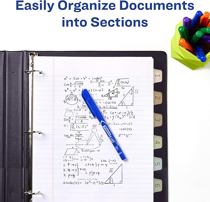Avery Ultra Tabs Bundle, Chic Numbers 1-12 and Planner Tabs, 1" x 1.5" Mini Tabs and 2.5" x 1" Margin Tabs, 2-Side Printed, 60 Sticky Tabs (74901)
