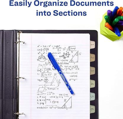 Avery Ultra Tabs Bundle, Chic Numbers 1-12 and Planner Tabs, 1" x 1.5" Mini Tabs and 2.5" x 1" Margin Tabs, 2-Side Printed, 60 Sticky Tabs (74901)