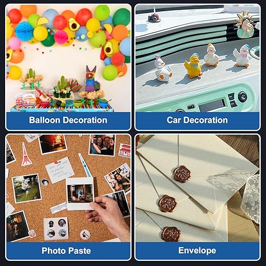 300pcs Transparent Double-Sided Mounting Putty - Strong and Traceless Adhesive Stick dots for Photos, Poster Versatile Office & Home，Festival Party Decorations, etc