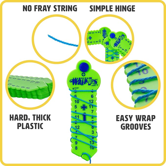 LEARNING WRAP-UPS SELF-CORRECTING Math Intro Key Kit with Self Correcting Math Problems for Kids Grade Level K-5