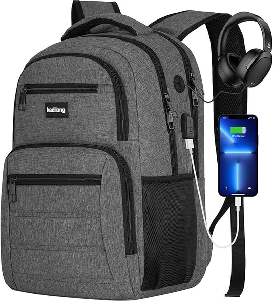 Backpacks Men Bookbag School Bags for Boys Teenager,Computer Backpack Sturdy with 15.6 Inch Laptop Compartment & USB Charging Port,Morrales Mochilas Hombres for Workout College Middle School