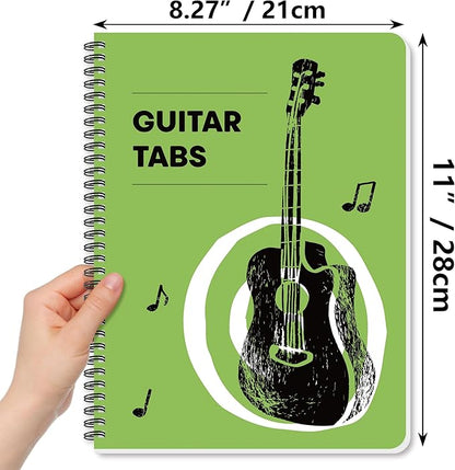 Guitar Tablature Notebook Blank Music Tabs Journal for Composition Songwriting and Recording of Yous Song Paperback 11.2 X 8.3inch