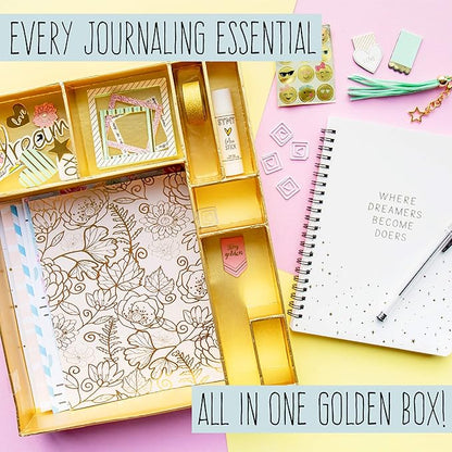 STMT D.I.Y. Dreamers Become Doers Journaling Set, Stationery Set, Bullet Journal Kit, Journaling Kit, Journals for Teen Girls, DIY Journal Set for Girls Ages - 8+