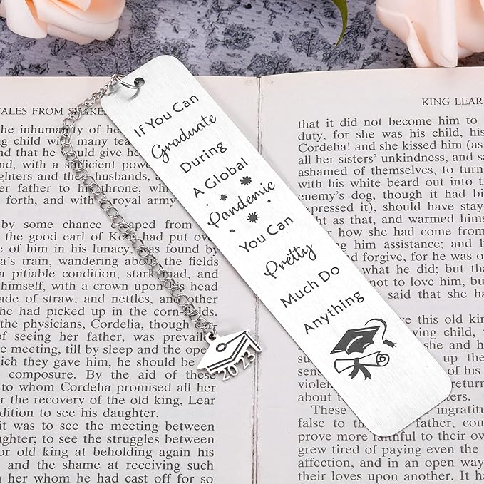 Class of 2023 Bookmark Graduation Gifts for Her Him 2023 Senior High School Master Nurse Medical Students College Grad Graduate Gifts for Daughter Son PhD Degree Inspirational Gifts Women Men
