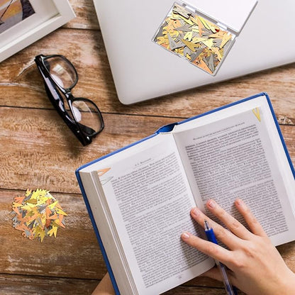 180 Pieces Book Darts Bookmarks Bulk Metal Page Markers Mixed Book Line Marker Silver Gold Orange Book Markers Brass Page Darts Mixed Book Markers Gift for Women Men Readers Book Lovers Christmas