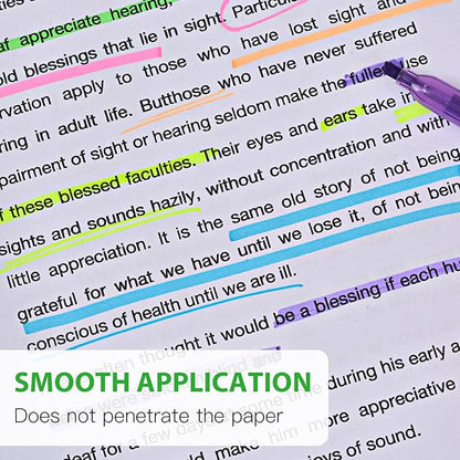 Highlighter - 36 pack color highlighter, color transparent visible fluorescent pen shell, wide chisel point mark, fluorescent pen, school, office