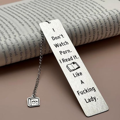 Book Marks for Reading Women, Book Lovers Gifts Book Marks, Funny Spicy Bookmark with Chain for Bookishs Bookworms Nerds, Christmas Birthday Valentines Day Gifts Reading Club Present