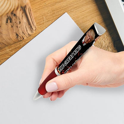 Trump The Great King Ballpoint Pen, MAGA, Trump Merchandise Donald Trump Gifts for Men & Women, Make America Great Again Donald Trump The Great King Pen - Imprinted In The USA (3-Sided Pen)