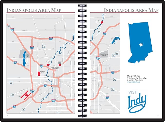 2025 Datebook & City Themed Planner – Resource Guide with Daily, Weekly & Monthly Views – 3-Year Reference Calendar - Multi-Purpose Travel Notebook Guide & Adventure Diary (Indianapolis '25)