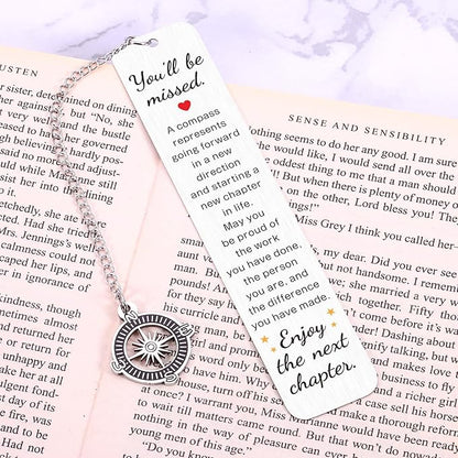 Farewell Gifts for Coworkers, Going Away Gifts for Coworkers Women Bookmark, Coworker Leaving Gifts for Women, Goodbye Gifts for Coworkers, Retirement Gift for Woman Men, Christmas Gifts for Coworkers