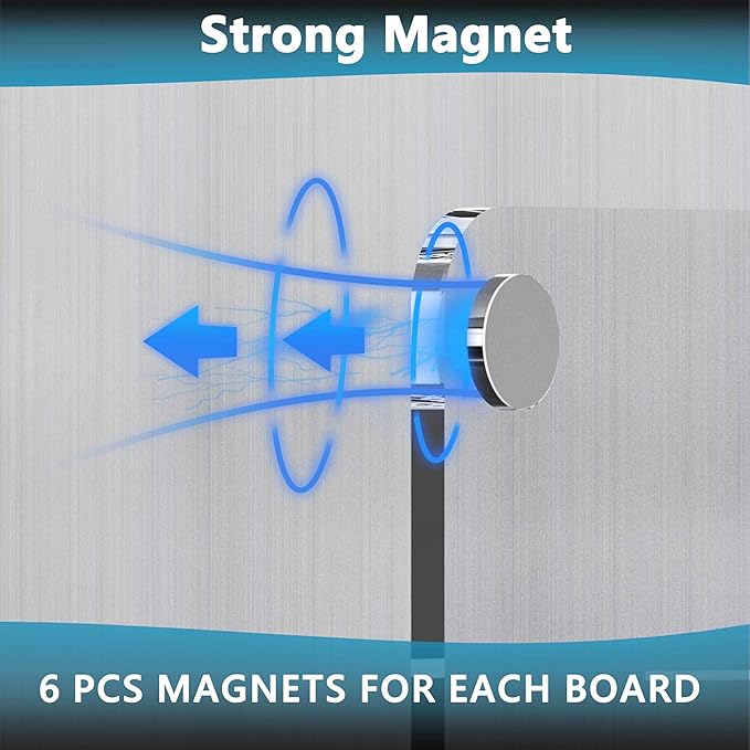 Acrylic Magnetic Chore Chart for 2 Kids, Clear Chores Chart for Fridge Refrigerator, Weekly Dry Erase Board for Multiple Kids Teens Adults, w/ 8 Colors Markers, 15"x11"