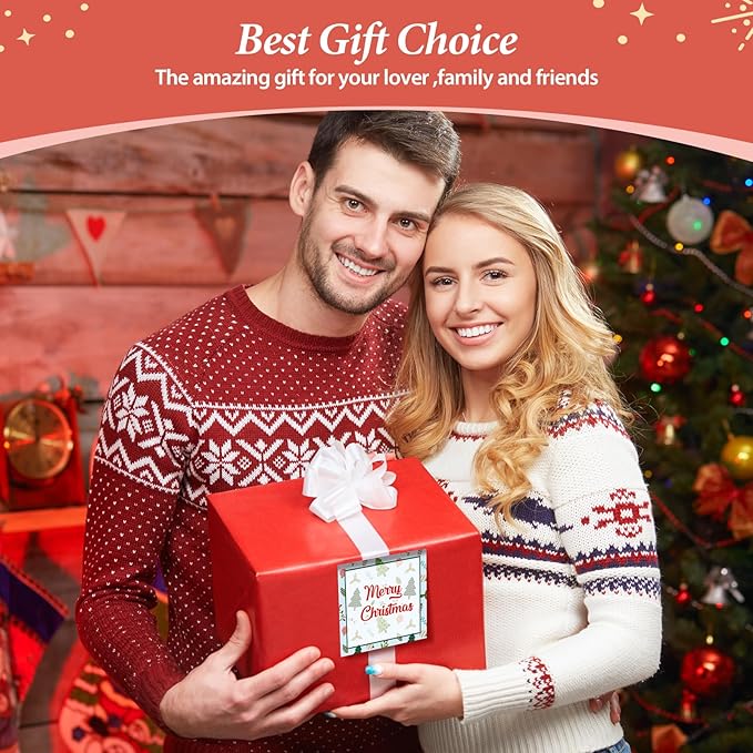 9 Pieces Christmas Sticky Note Self-Adhesive Merry Christmas Note Pads with Christmas Tree Christmas Lights Balloon Memo Notes for Xmas School Office Home Supplies Students Teachers Present