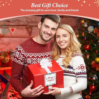 9 Pieces Christmas Sticky Note Self-Adhesive Merry Christmas Note Pads with Christmas Tree Christmas Lights Balloon Memo Notes for Xmas School Office Home Supplies Students Teachers Present