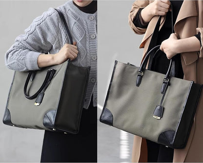 DORIS&JACKY Large Briefcase Tote Bag For Women 15.6 Inch Laptop Work Shoulder Purse And Office Business Handbags